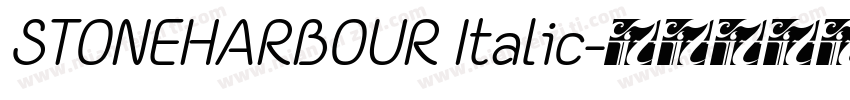 STONEHARBOUR Italic字体转换